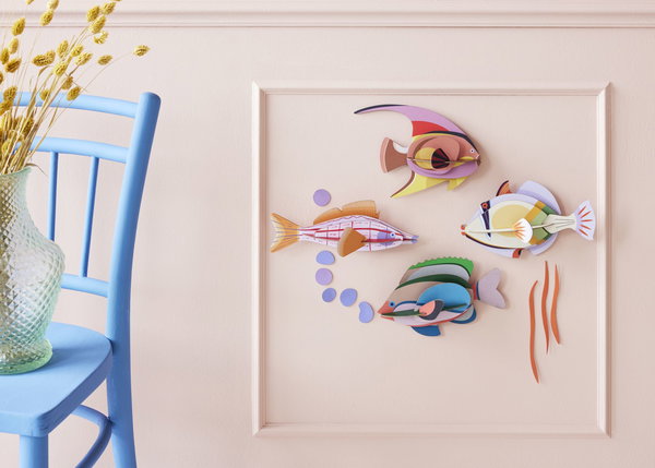 Wanddeko Papier 'Tropenfisch'