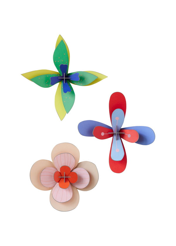 Arte de papel 3D 'Playful Floral Craft'