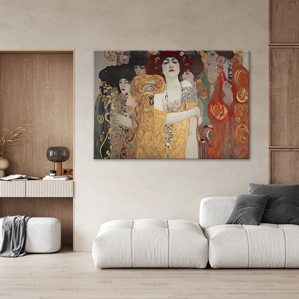 Kunstdruck auf Leinwand 'Klimt - Women'