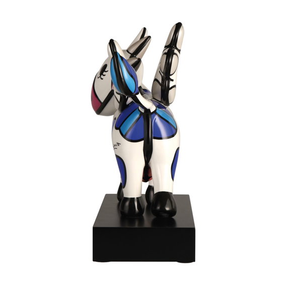 Figurine porcelaine 'Flying Cow' de Romero Britto 15,5x31x37,2cm