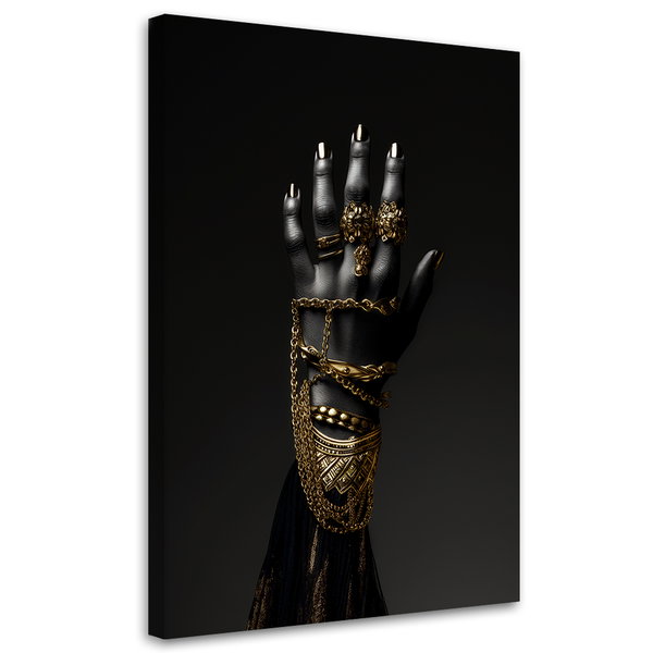 Kunstdruck auf Leinwand 'Golden Elegance 4'