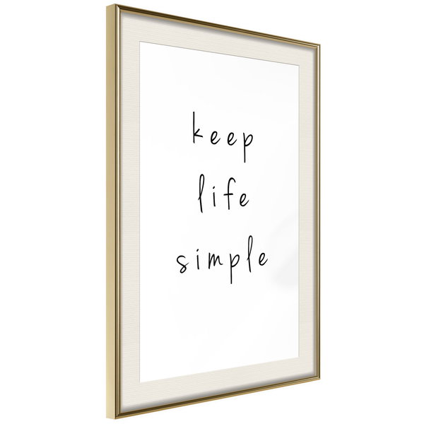 Poster 'Keep Life Simple'