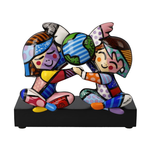 Porzellan Figur 'Children of the World' von Romero Britto 8x14x15cm