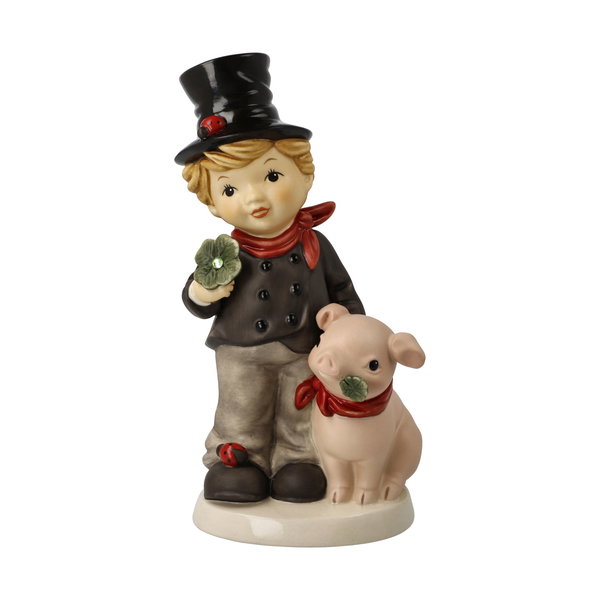 Porzellan Figur 'Jede Menge Glück' von Goebel 8,5x20x11cm