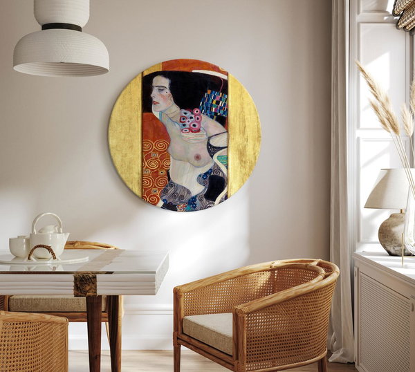 Rundes Bild 'Klimt's Judith II'