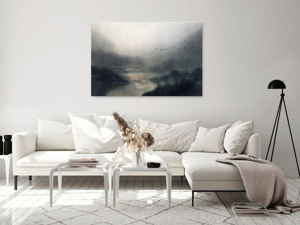 Kunstdruck auf Leinwand 'Nostalgic Space Wide'
