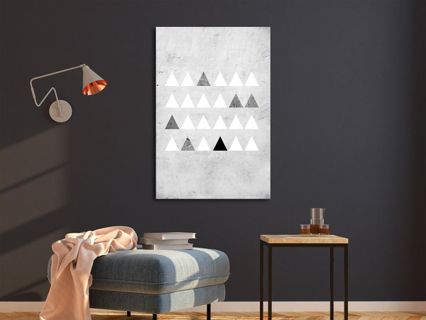 Kunstdruck auf Leinwand 'Grey Forest Vertical'