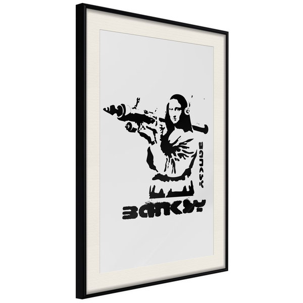 Poster 'Mona Lisa with a Bazooka'