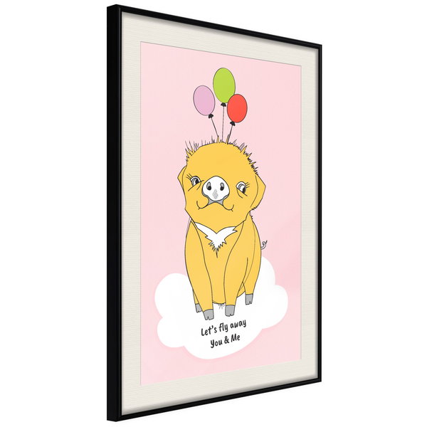 Poster 'Soaring Pig'