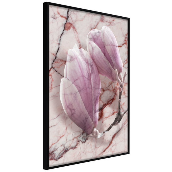 Juliste 'Magnolia on Marble Background'