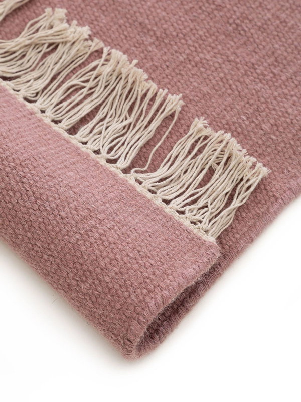 Design Wollteppich Liv Rosa