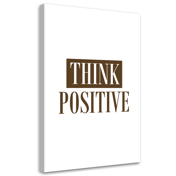 Kunstdruck auf Leinwand 'Think Positive'