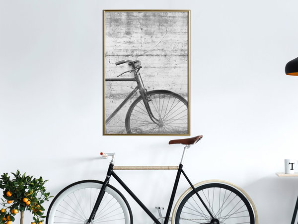 Poster 'Bicycle Leaning Against the Wall'