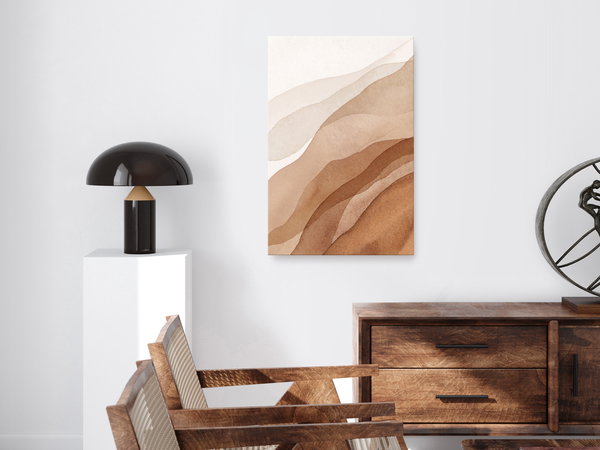Kunstdruck auf Leinwand 'Falling Fog Vertical'