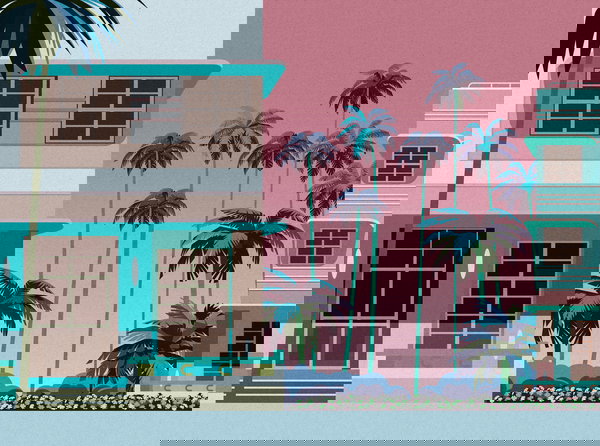 Behang 'Soft Escapes' 371x280cm