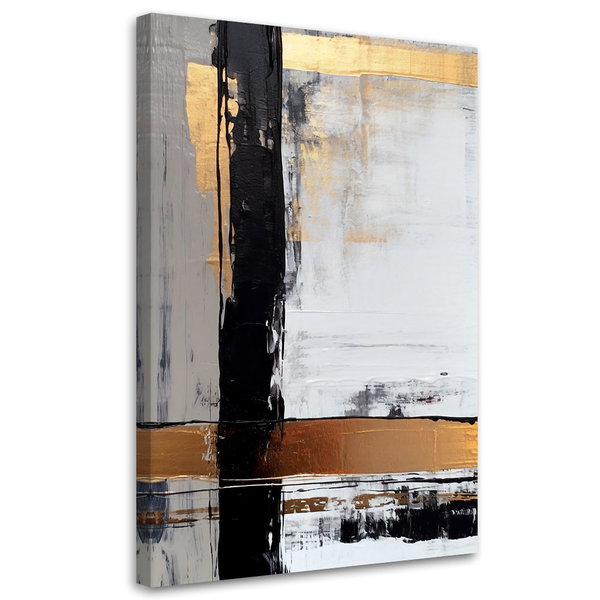 Impression sur toile 'Golden Textured Serenity 2'