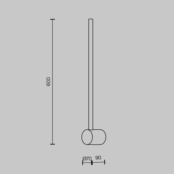 Applique Murale 'Light Stick 1'