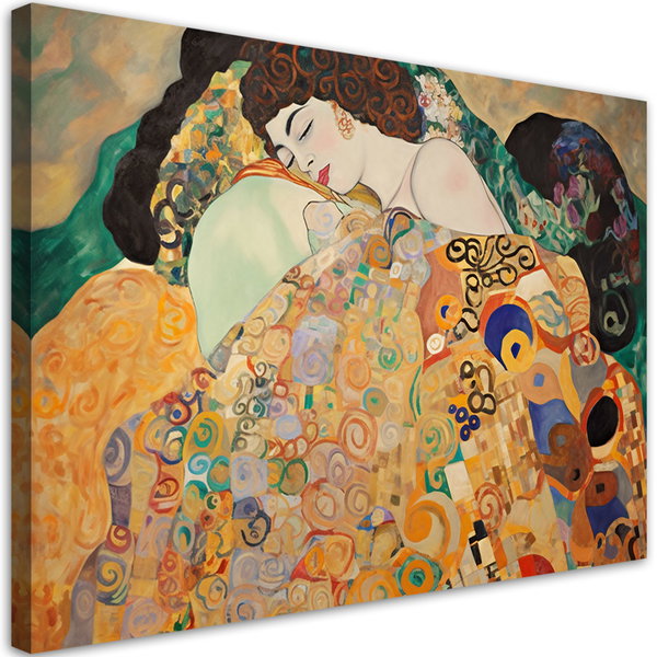 Kunstdruck auf Leinwand 'Klimt - Woman'