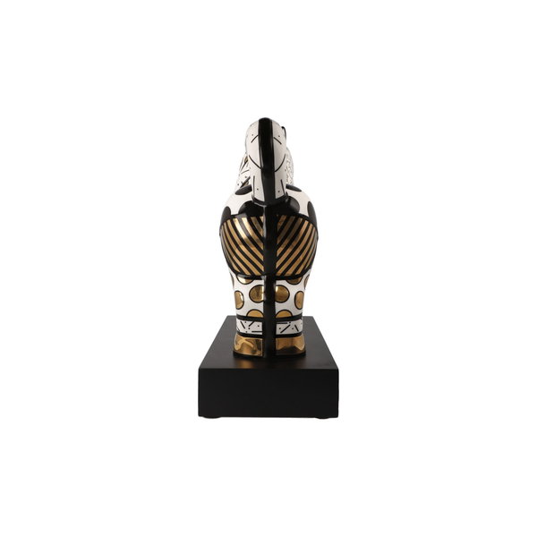 Porzellan Figur 'Golden Dancer' von Romero Britto 12,5x31x28cm