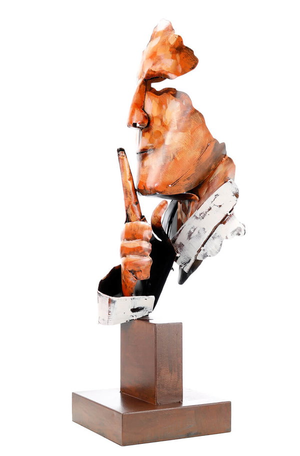 Metall Skulptur 'Keeper of Mystery' 70x20x20cm