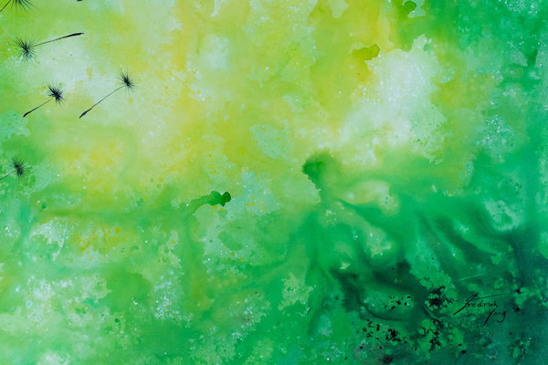 Großzügig aufgetragene Farben