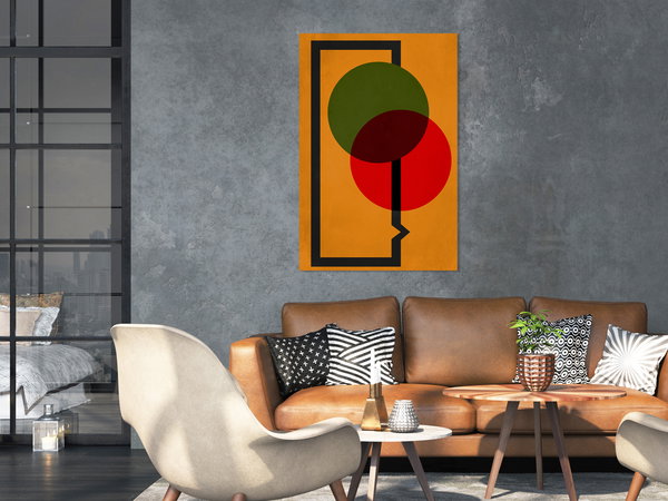 Kunstdruck auf Leinwand 'Wheel Composition Vertical'
