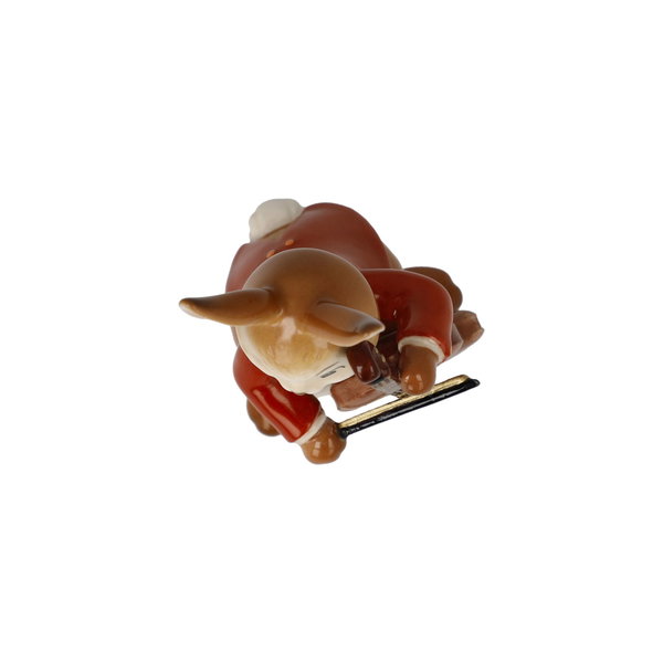 Porzellan Figur 'Fröhlicher Bassist' von Goebel 4x8x4,5cm
