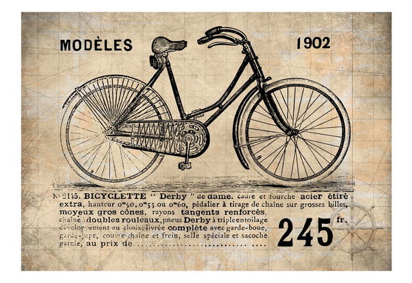 Tapete 'Old School Bicycle'