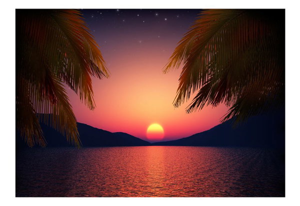 Tapete 'Romantic evening on the beach'