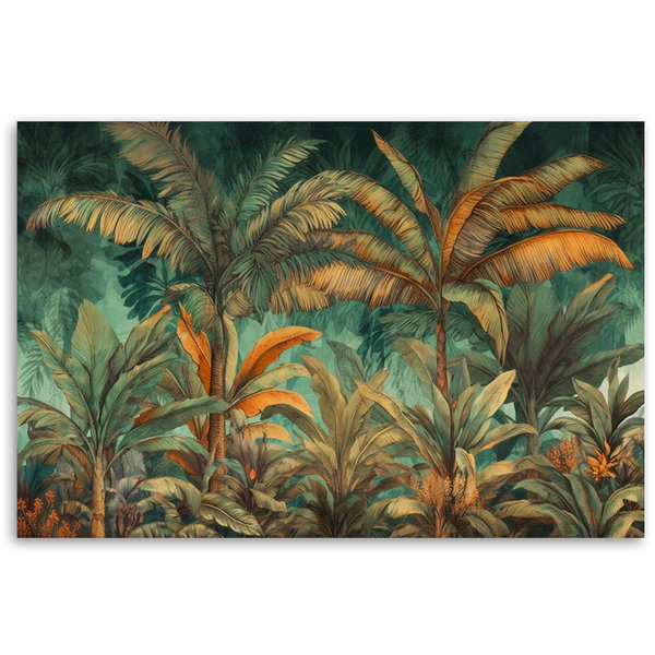 Stampa su tela 'Autumn Jungle Foliage 4'