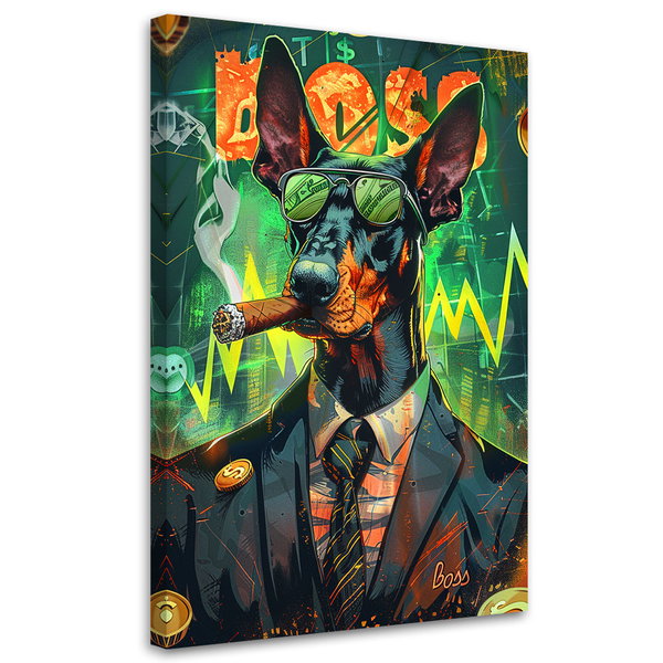 Wydruk na płótnie 'Dog Boss'