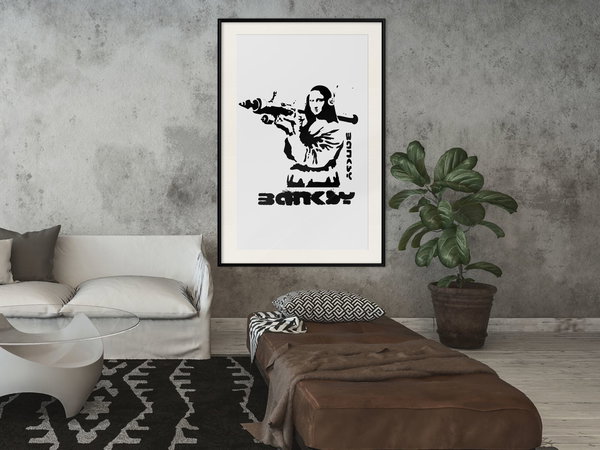 Poster 'Mona Lisa with a Bazooka'