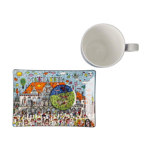 Goebel Becher mit Untertasse 'Roads to Bremen'