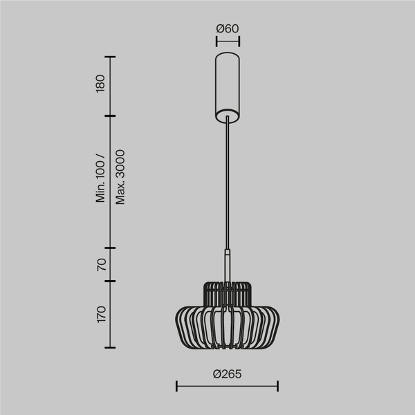 Lampa Wisząca 'Namiki 1'