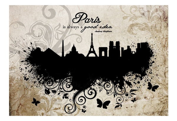 Tapete 'Paris is always a good idea - vintage'