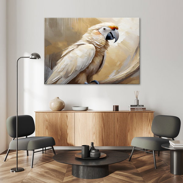 Kunstdruck auf Leinwand 'Majestic Cockatoo 2'