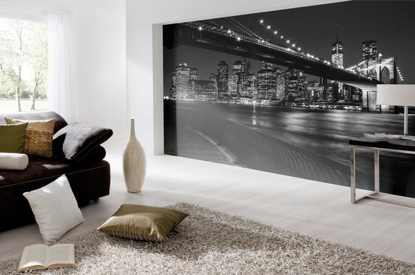 Tapete 'Brooklyn Bridge by Night' 400x270cm