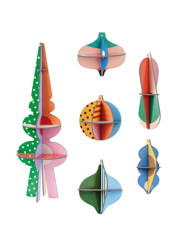 Hangende Decoratie 'Colorful Ornament Set'