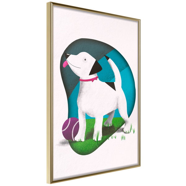 Poster 'Dog and Ball'