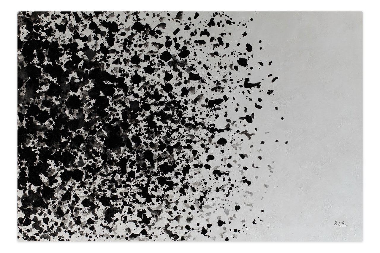 Olieverf schilderijen 'Manifestation' | Handgeschilderd unicum 180x120cm in de ruimte.