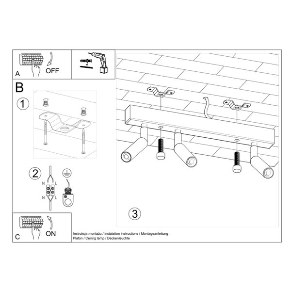 Plafonnier « EYETECH 3 »
