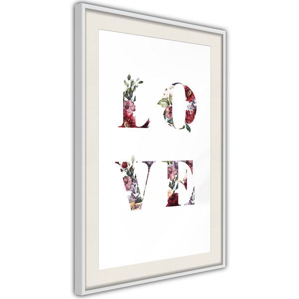 Poster 'Love in Flowers'