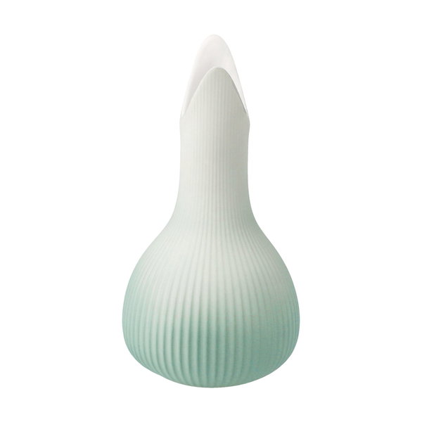 Porzellan Vase 'Serene Peak Raindrop' von Gabriele Strehle 8x15x8cm