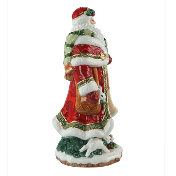 Porcelanowa figura 'Santa with Gift' autorstwa Goebel 15,5x32,5x17,5cm