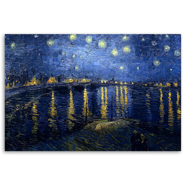 Kunstdruck auf Leinwand 'Starry Night Over the Rhône'