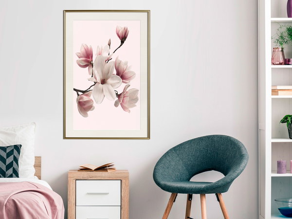 Poster 'Blooming Magnolias I'