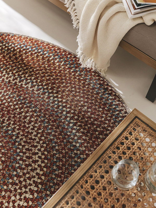 Design In- &amp; Outdoor Runder Teppich Kenya Bunt