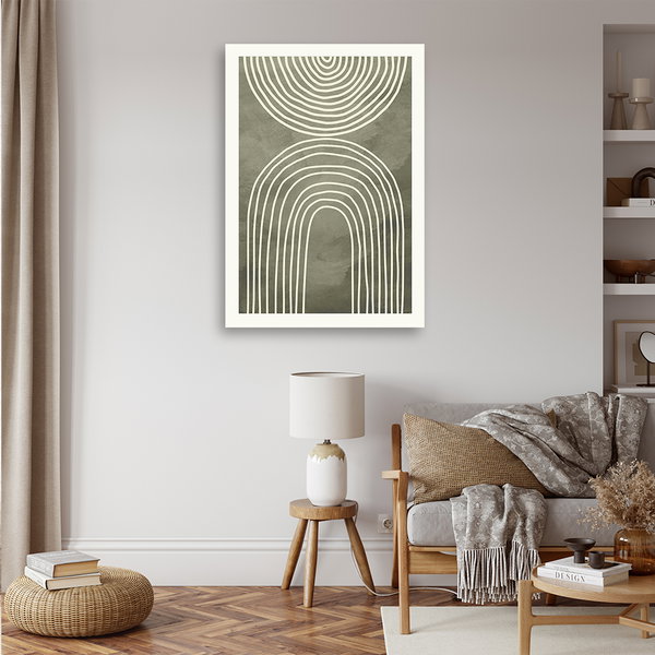 Kunstdruck auf Leinwand 'Minimalist Abstract Line'