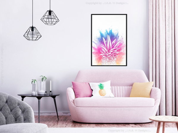 Poster 'Colourful Pineapple'