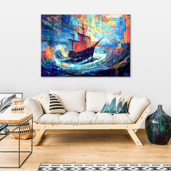 Kunstdruck auf Leinwand 'Voyage Tempest'